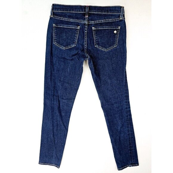Kate Spade Size 27X29 Women's Broome Street Play Hooky Straight Blue Denim Jeans - Picture 1 of 12